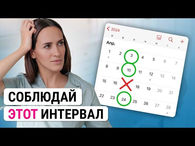 Урок №19. Электроэпиляция - как часто делать процедуры? Интервал между процедурами