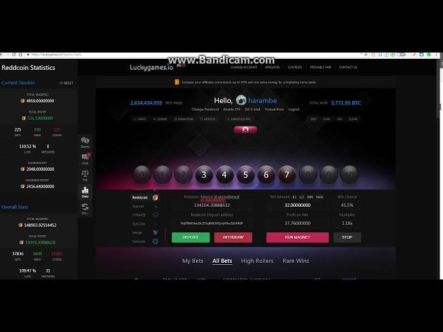 Luckygames.io 1000 coins in 1 minute proof strategy dice (balls)