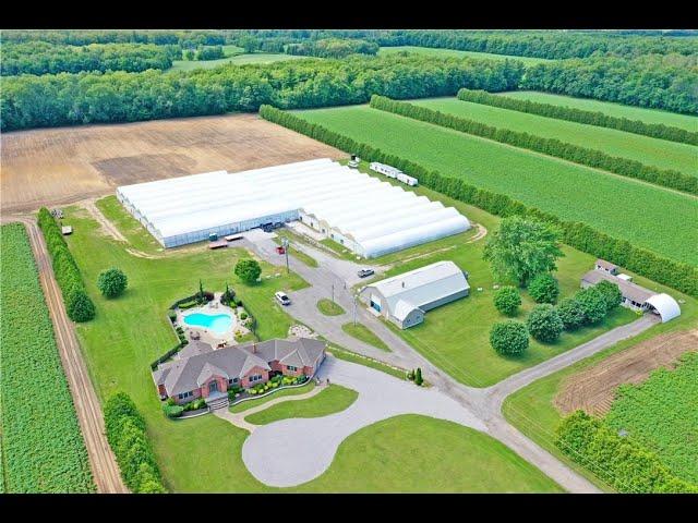 Ontario Farm for Sale - 101 Acre Farm with 2 houses and 2-acre modern greenhouse in Norfolk