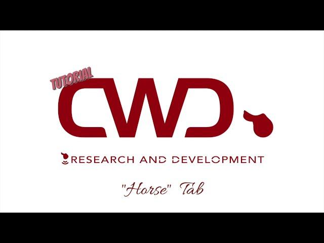 CWD x Tutorial Horse tab 