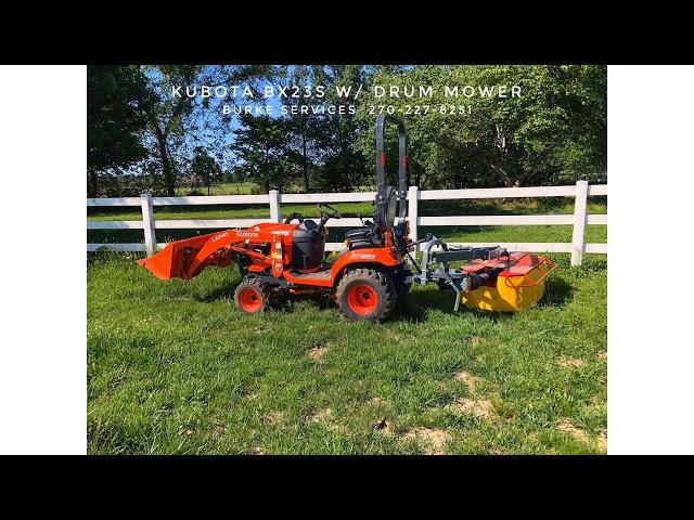 Mini Hay Baling with Kubota BX23S