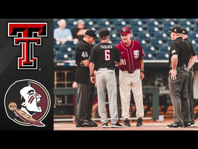 #8 Texas Tech vs Florida State College World Series Elimination Game | College Baseball Highlights