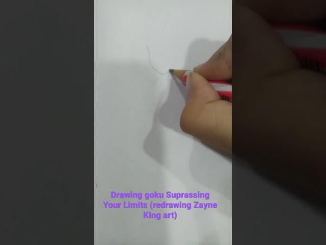 drawing goku ultra instinct suprassing your limits (Redrawing Zayne King Art)