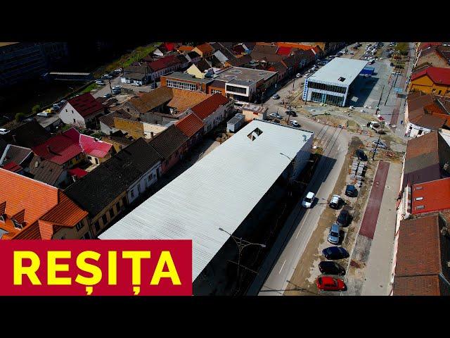 REȘIȚA DIN DRONĂ  TERMINAL INTERMODAL MODERN ÎN ZONA MUNCITORESC  Stadiul lucrărilor, 28.03.2024