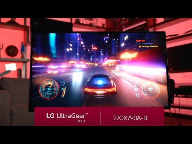 LG UltraGear™ OLED 27” QHD 480Hz Gaming Monitor with DisplayPort 2.1 – PRE-ORDER 27GX790A-B