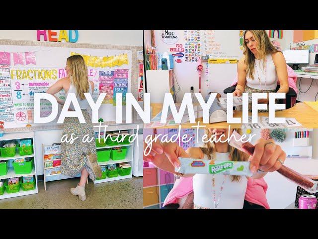 DAY IN MY LIFE | third grade teacher, lesson prep, grading, & girls night