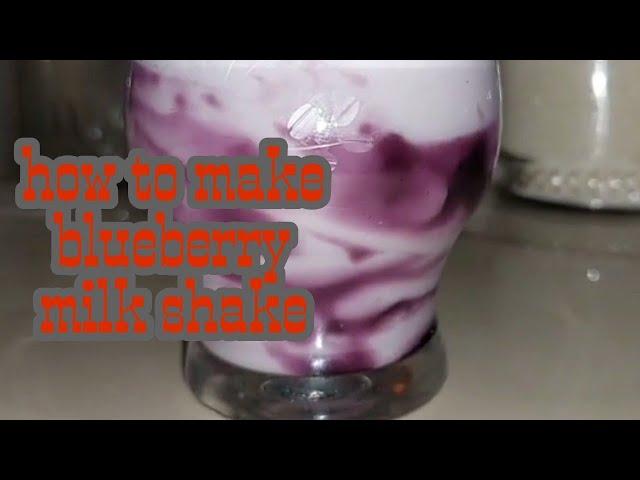 how to make blueberry milk shake