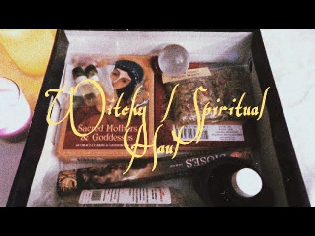 Witchy / spiritual haul (soft-spoken unintentional ASMR) 