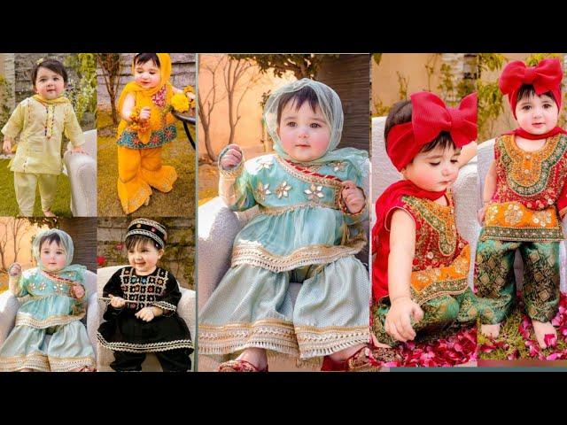 Baby Girl Mehndi Dress Ideas 