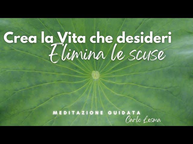 Crea la Vita che desideri grazie alla riprogrammazione inconscia, elimina le scuse, basta scuse