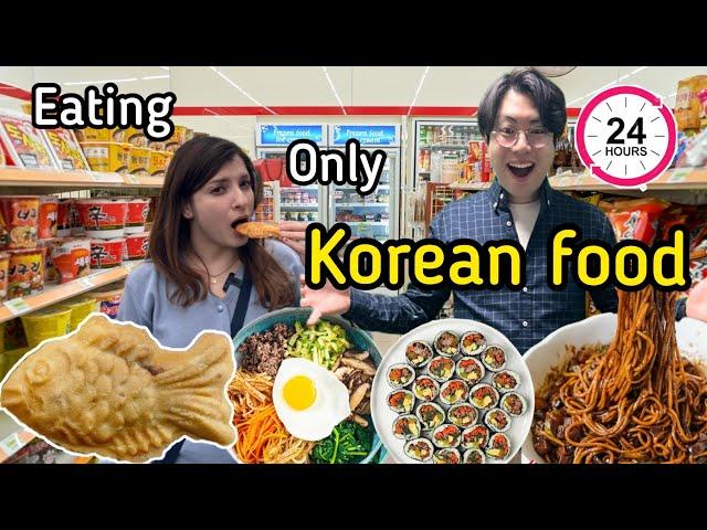 Eating only Korean food for 24 hours