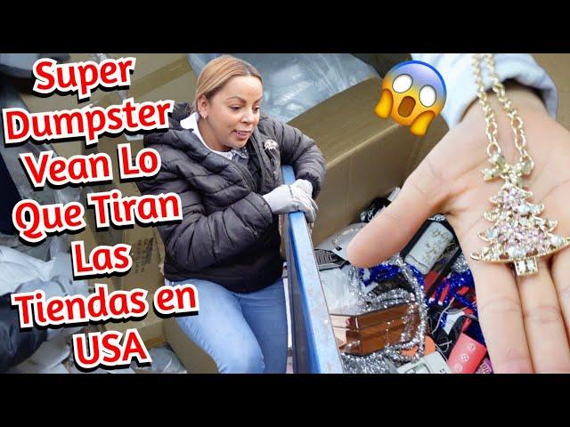 SUPER DUMPSTER INCREIBLE VEAN LO QUE TIRAN LAS TIENDAS EN USAEs Una LOCURA #NoemyBLaSalvadoreña