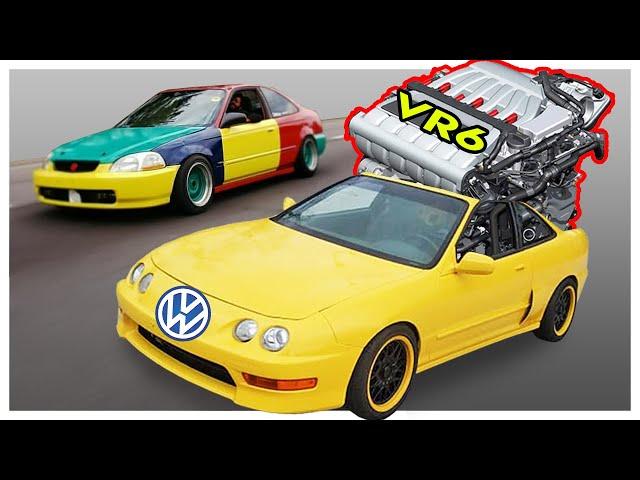 Mid Engine VR6 Acura Integra?!? - VW / Honda Frankenstein!!