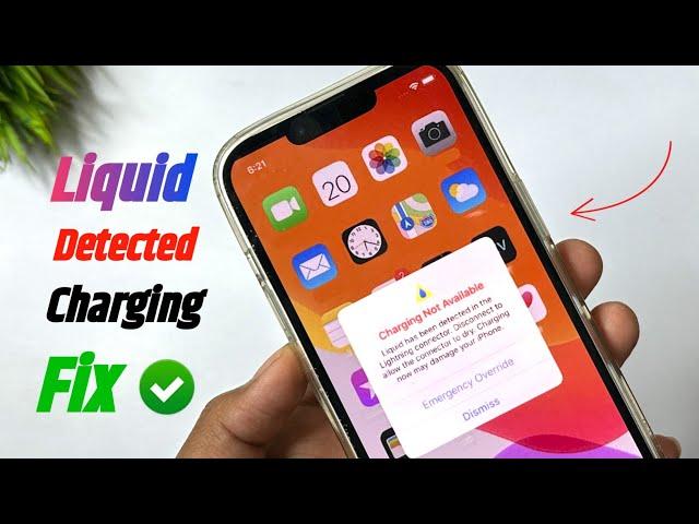 How To Fix liquid detected in lightning connector | iPhone me liquid detected problem |iPhone liquid