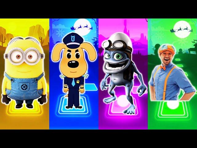 Minions - Sheriff Labrador - Crazy Frog - Blippi - Tiles Hop EDM Rush