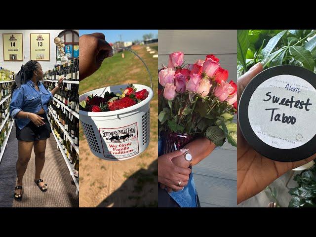 Vlog | Strawberry Picking, Candle Making Class & My birthday | Lexlo Atlanta Vlogs