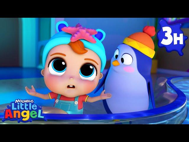 Fun Day At The Aquarium | |  Little Angel Color Songs & Nursery Rhymes | Learn Colors & Shapes