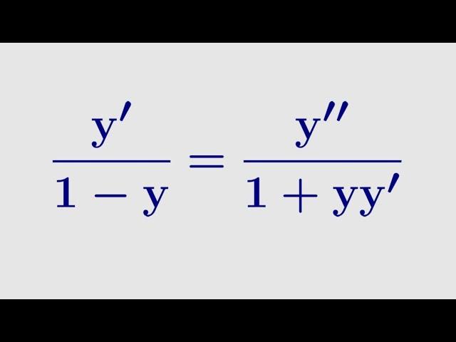 A strange non-linear differential equation