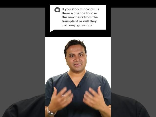 Stopping Minoxidil After Hair Transplant