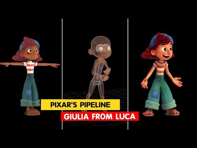 Luca | Giulia from Luca | Pixar's Pipeline |@3DAnimationInternships