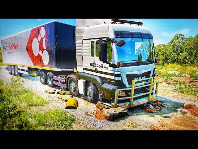 Truck vs Stones | BeamNG.drive