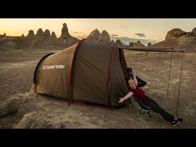 The Luxury Motorcycle Tent with a Secret Hack