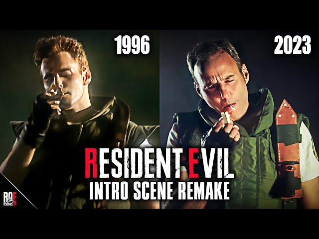 RESIDENT EVIL 1 || LIVE-ACTION INTRO REMAKE | w/ Original Chris Redfield (Charlie Kraslavsky)