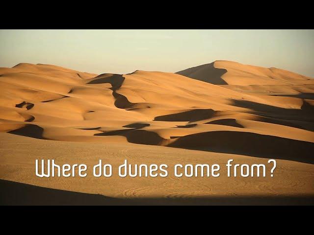 Great footage of sand dunes forming and moving