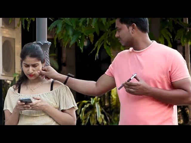 Flirting cute girl prank || vishal banarasi