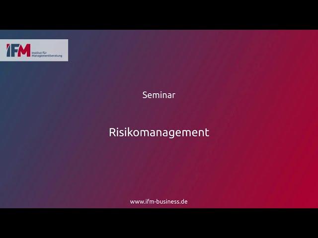 Risikomanagement | Seminar