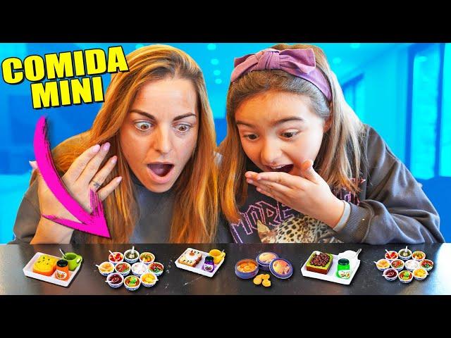 PROBANDO COMIDA MINIATURA Parte 4 Itarte Vlogs