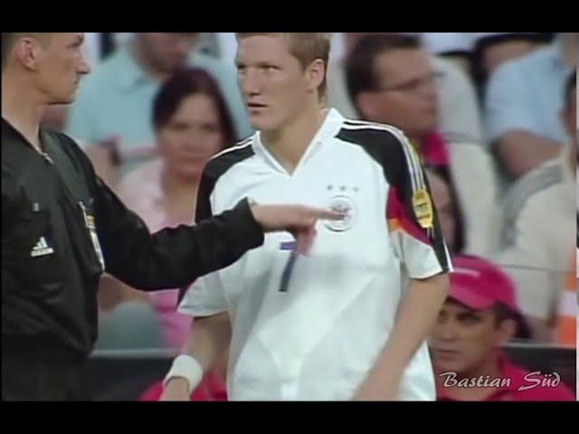 Bastian Schweinsteiger(19 years old) vs Netherlands in the UEFA Euro 2004