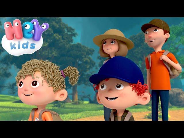 In drumeție cu cortul ️ Cântece pentru copii | HeyKids - Desene animate