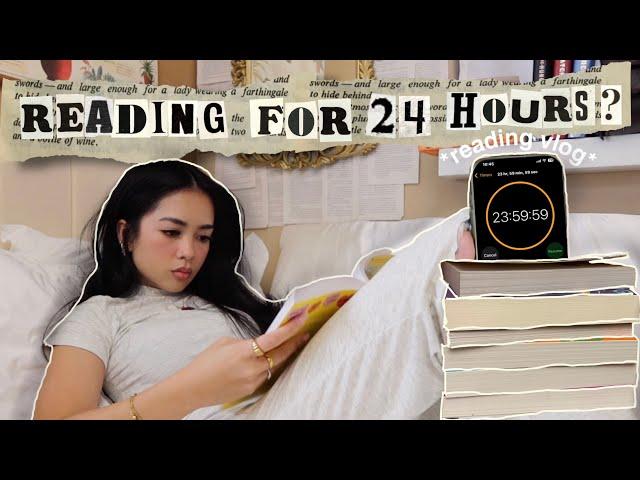 I tried reading for 24 hours straight... ⏱️ | reading vlog