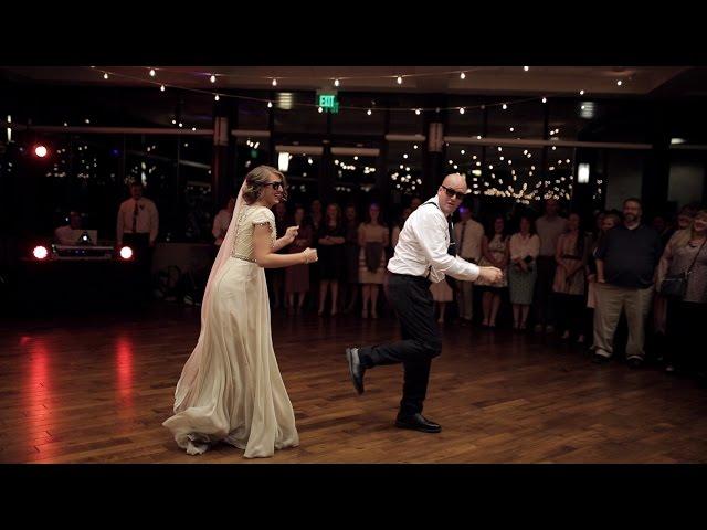 BEST surprise father daughter wedding dance to epic song mashup | Utah Wedding Videographer