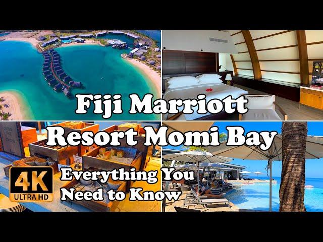 Fiji Marriott Resort Momi Bay incl. Overwater Bungalows, Everything You Need to Know in 4K