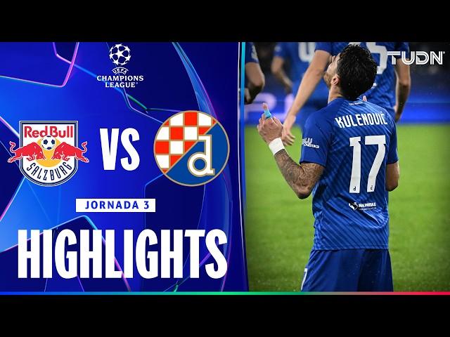 HIGHLIGHTS - RB Salzburg vs Dinamo Zagreb | UEFA Champions League 24/25 | TUDN