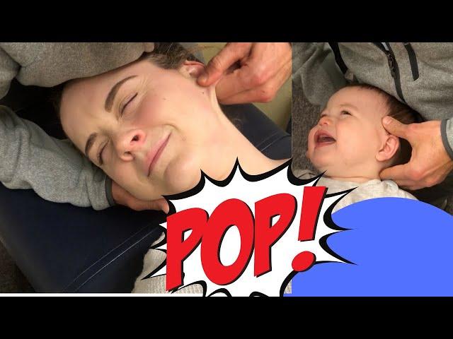 *Mom and Infant* Get LoUd Chiropractic Crack Adjustments to Resolve Neck Pain and Head Cold