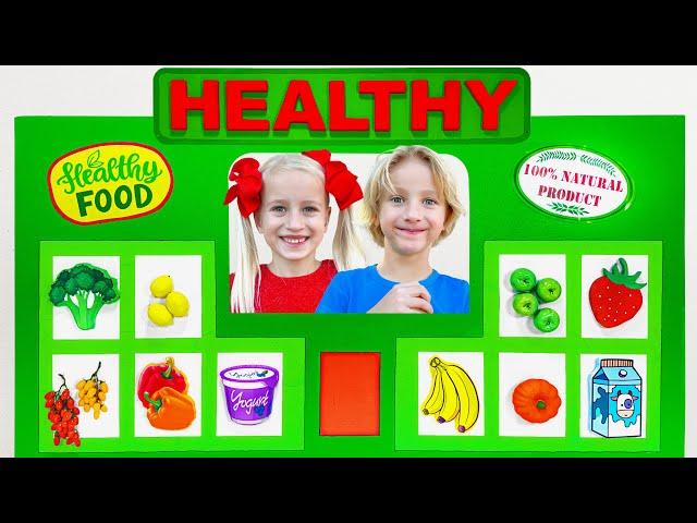 Healthy Food Cafe Adventure by Katya and Dima