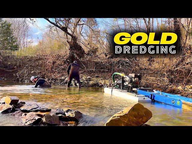 Gold Dredging For Placer Gold Deposits!