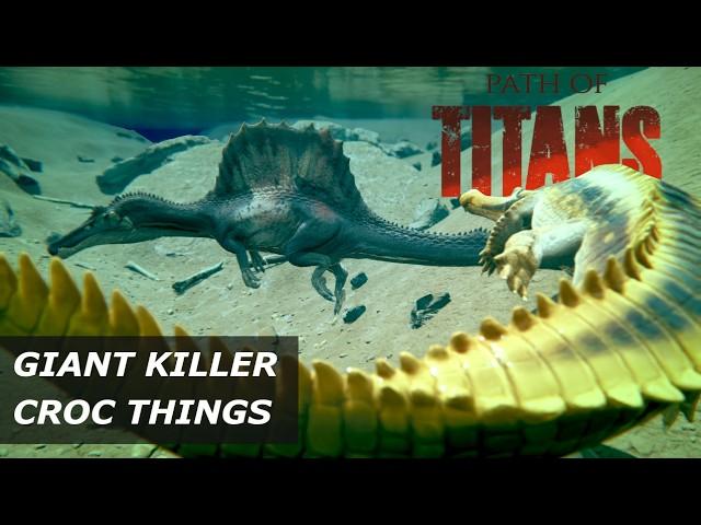 I’ve hit croc bottom… - Path of Titans Sarcosuchus Combat