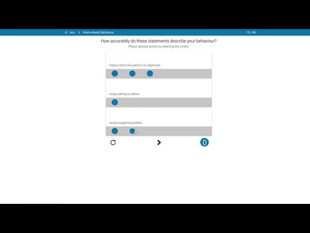 Work-Related Behaviour (Management), Shapes - AON cut-e Personality Questionnaire