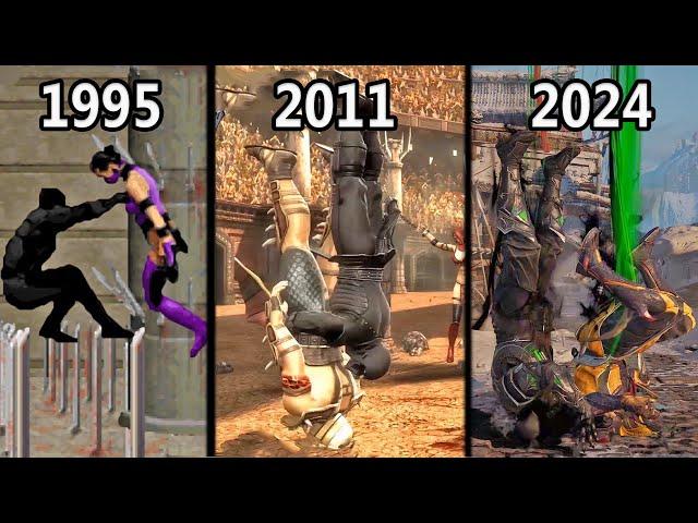 Evolution of Noob Saibot's Tele-Slam (1995-2024)