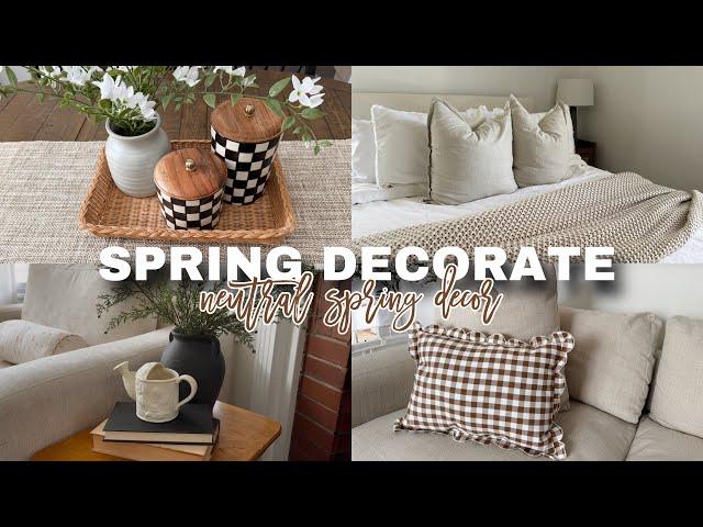 SPRING DECORATE WITH ME 2025 / NEUTRAL SPRING DECOR / DECORATING FOR SPRING