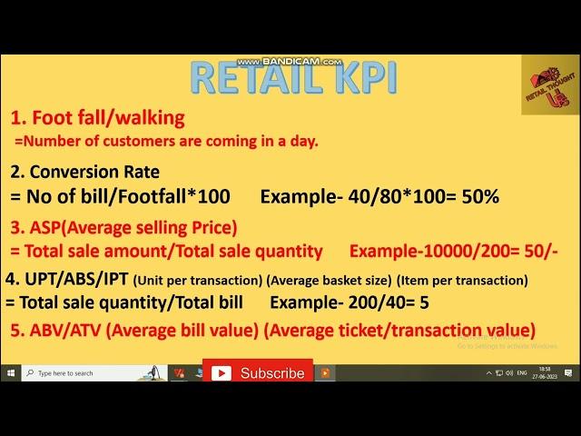 KPI ! What is KPI ? KPI in retail