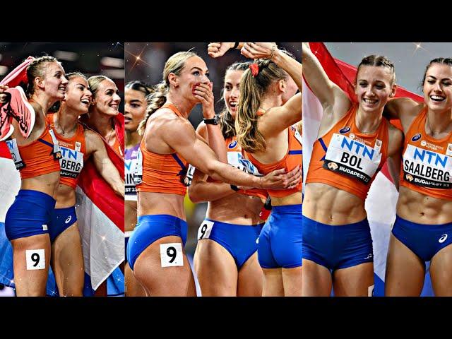 Femke Bol insane comeback for the Netherlands in the Women's 4x400m Relay in Budapest (Final Lap)