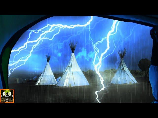 Epic Thunderstorm in a Tent | Heavy Rain, Thunder and Loud Lightning Sounds for Sleeping, Relaxing