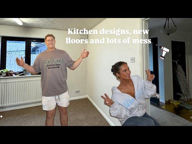 New floors, kitchen design, IKEA, Costco and LOTS OF MESS