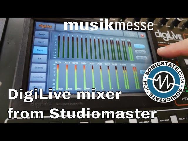 MESSE 2018:  Studiomaster DigiLive Mixer (can run apps too!)