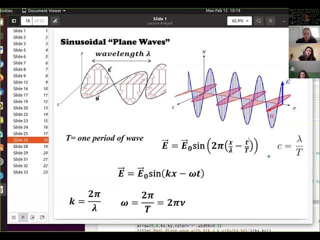 Optics 10   Electromagnetic Waves: Review and Visualizations